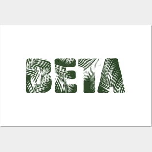 Beta Leaf Letters Posters and Art